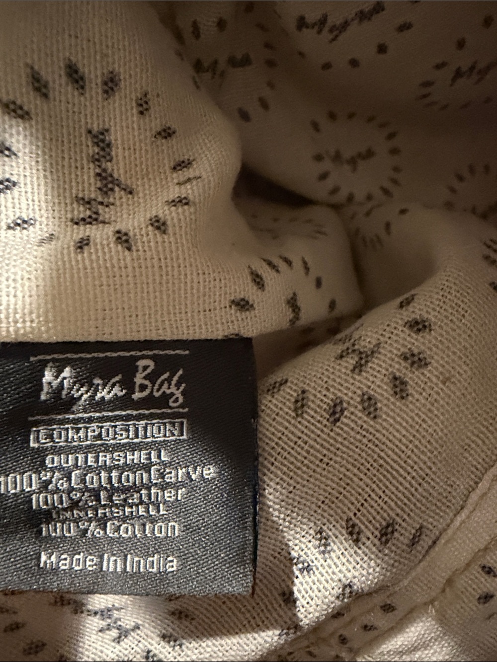 Myra Canvas & Leather Tote Bag in Brown and Gray - Picture 7 of 10